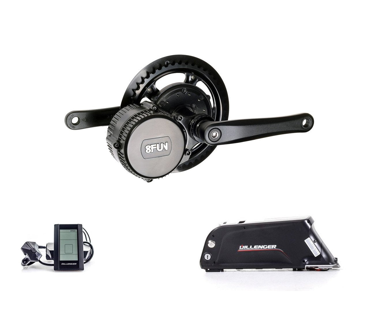 Mid drive ebike kit with battery on sale